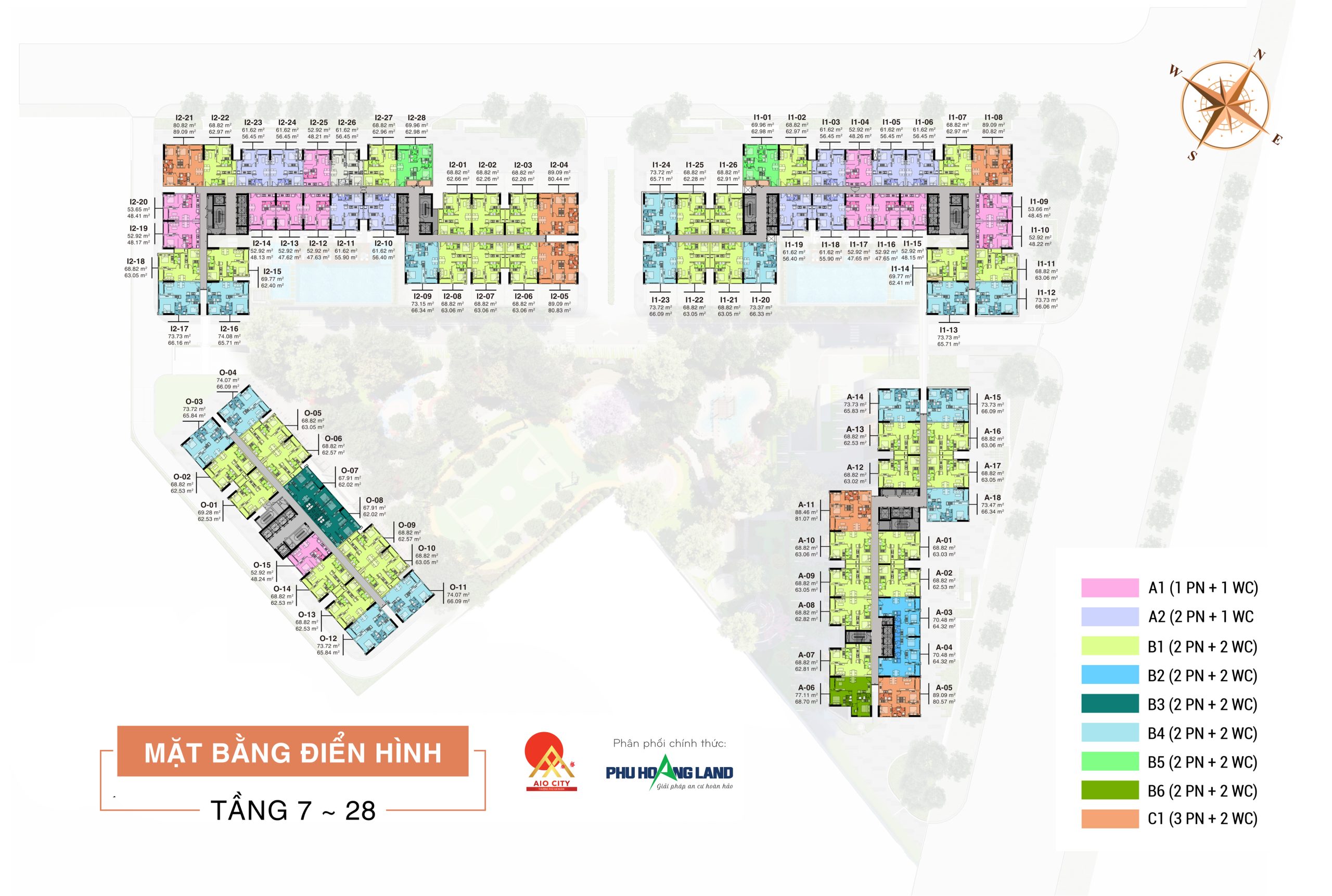 Mặt bằng Aio City Bình Tân