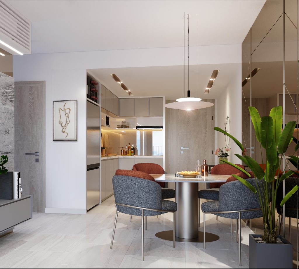 Nhà mẫu 2 phòng ngủ Aio City